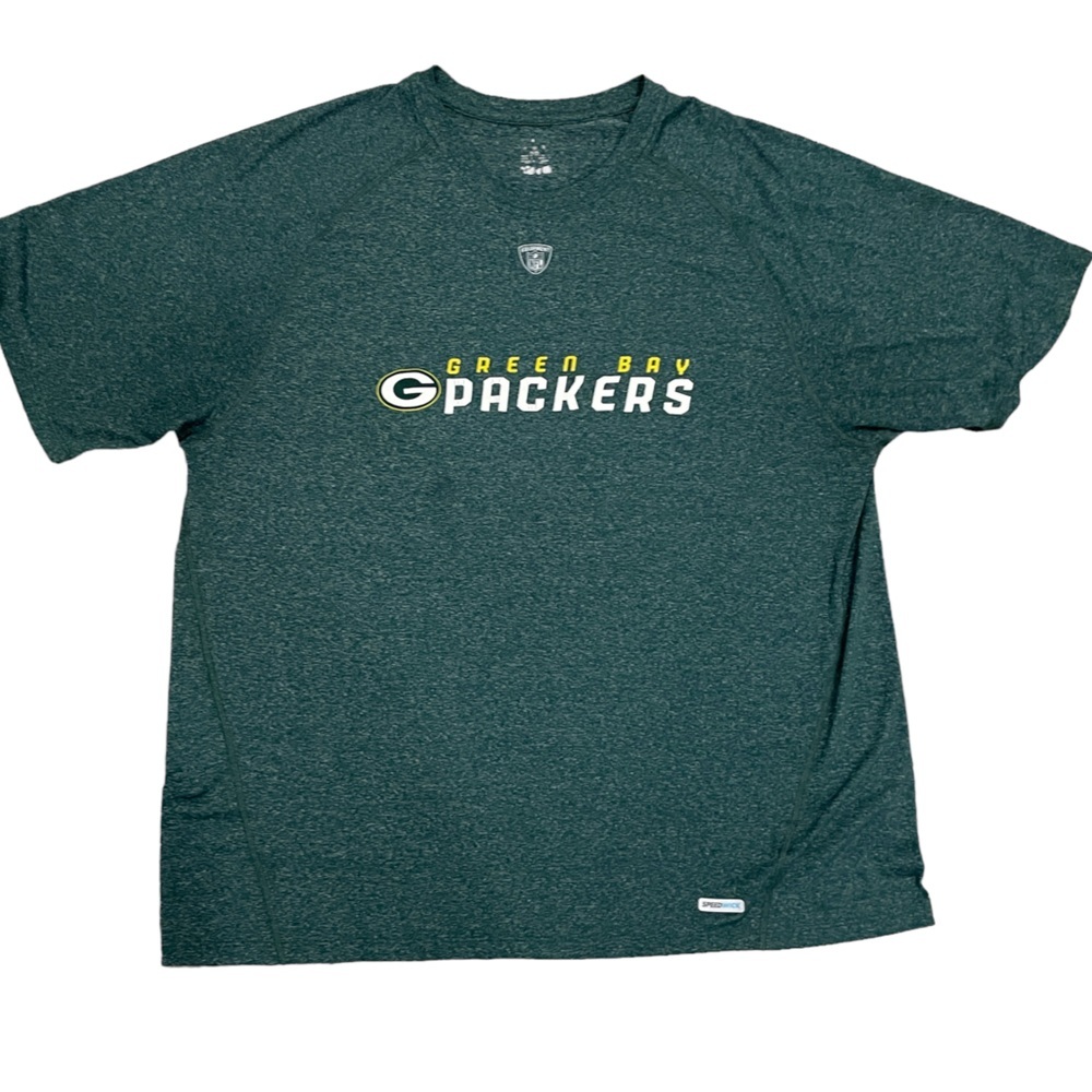 Green Bay Packers Reebok NFL Equipment Short Sleeve Speedwick Shirt 2XL Green